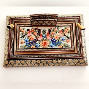 Handmade Inlaid Khatam Kari Pen, Envelope or Business Card Holder